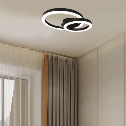 LED Plafonjera LED/20W/230V 3000K crno