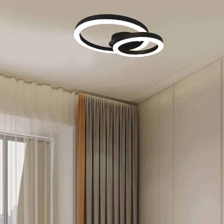 LED Plafonjera LED/20W/230V 3000K crno