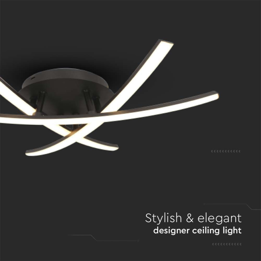 LED Plafonjera LED/20W/230V 3000K crno