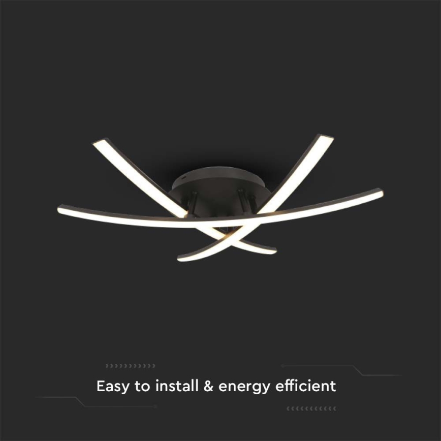 LED Plafonjera LED/20W/230V 3000K crno