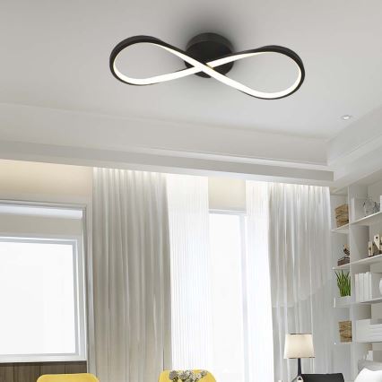 LED Plafonjera LED/24W/230V 3000K crno
