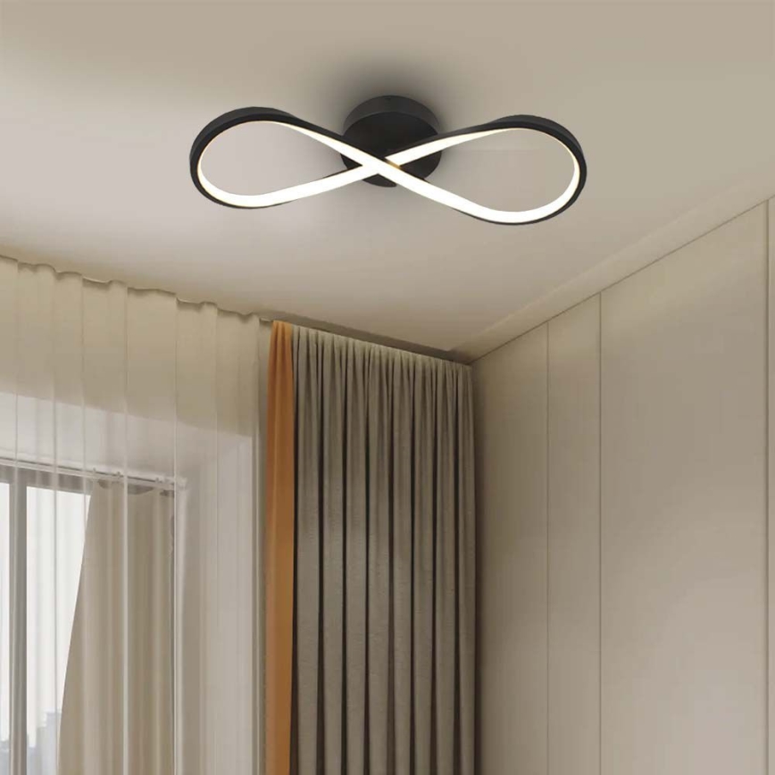 LED Plafonjera LED/24W/230V 3000K crno