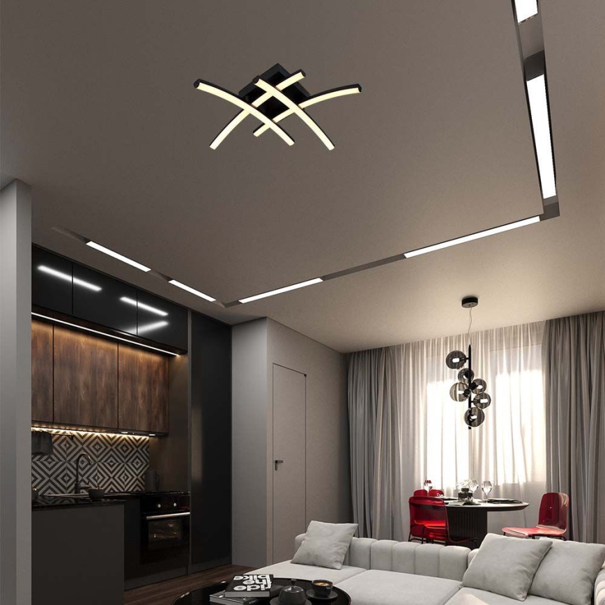 LED Plafonjera LED/24W/230V 3000K crno