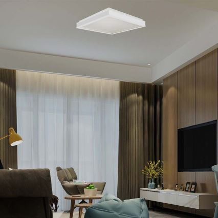 LED Plafonjera LED/24W/230V 4000K 45x45 cm bela
