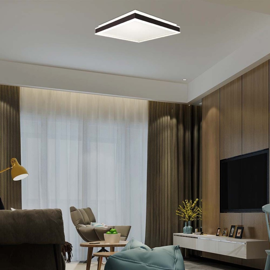 LED Plafonjera LED/24W/230V 4000K 45x45 cm crno