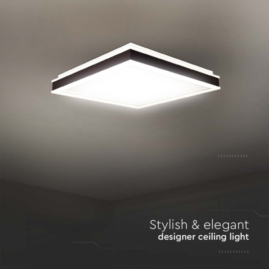 LED Plafonjera LED/24W/230V 4000K 45x45 cm crno