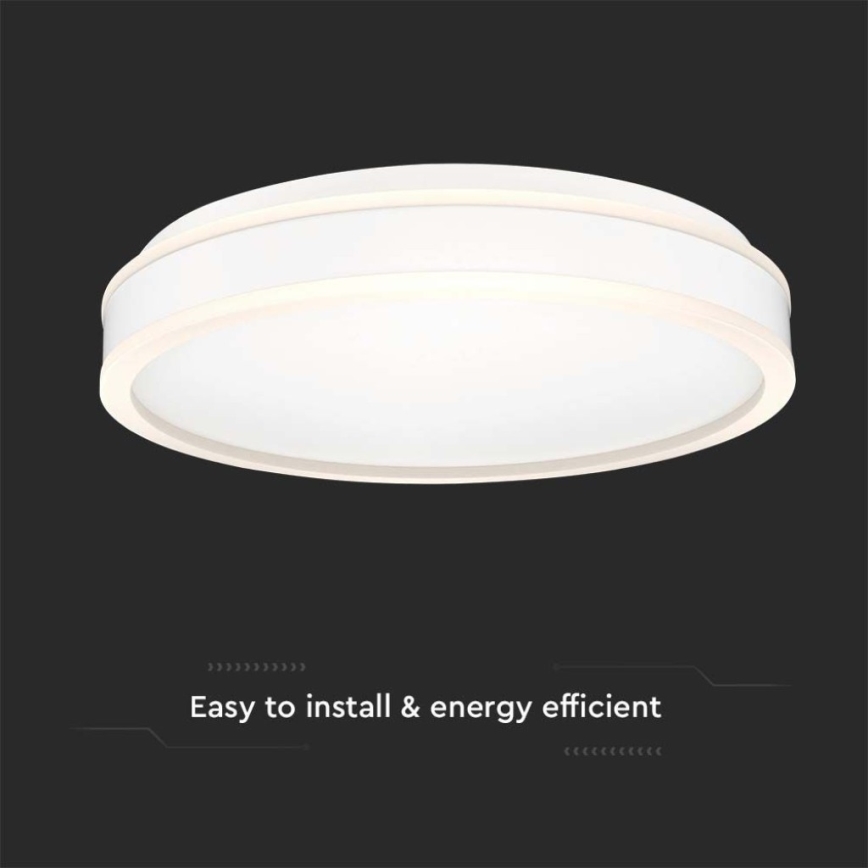 LED Plafonjera LED/24W/230V 4000K bela