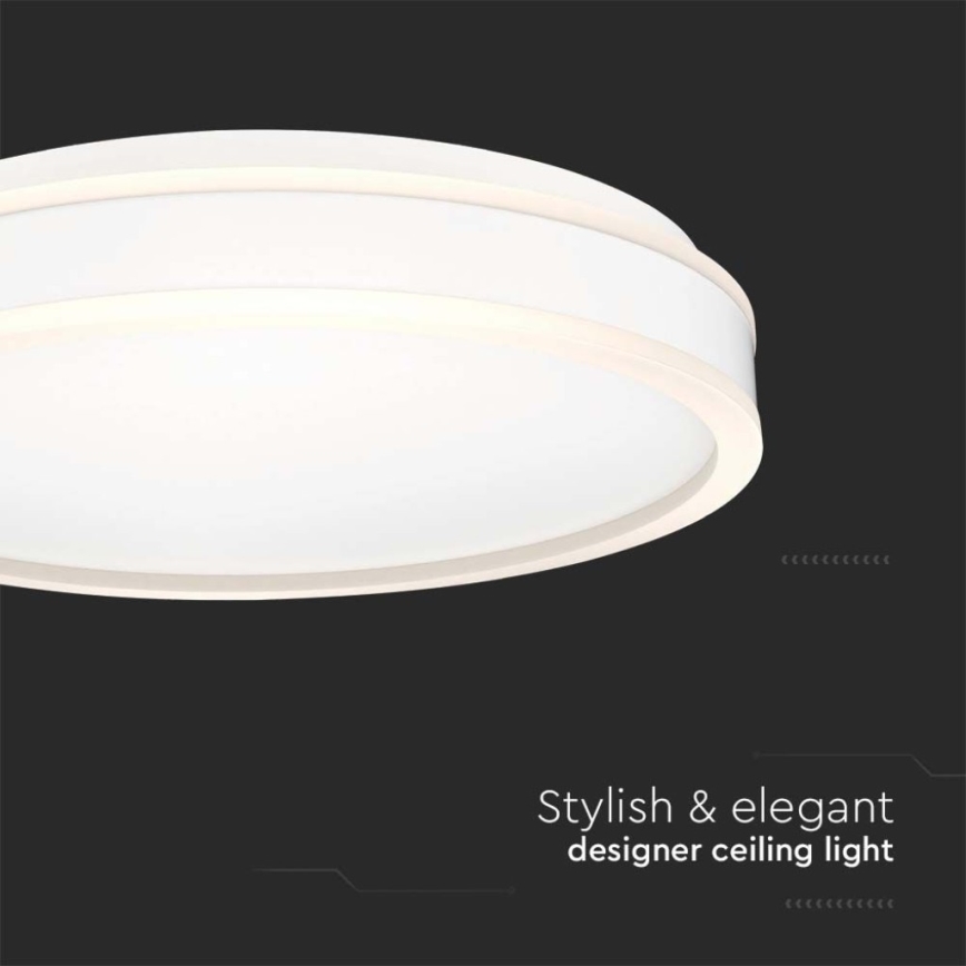 LED Plafonjera LED/24W/230V 4000K bela