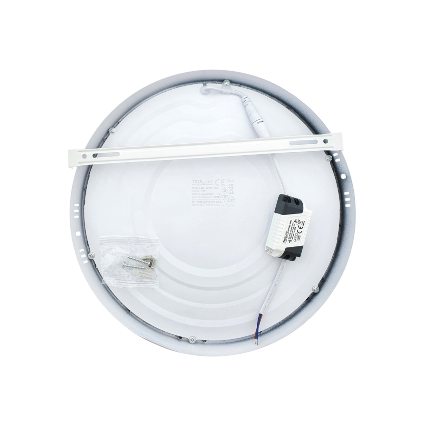 LED Plafonjera LED/24W/230V 4200K pr. 28,5 cm bela