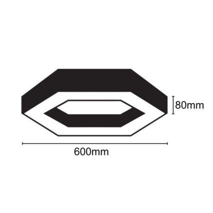 LED Plafonjera LED/28W/230V 4000K pr. 60 cm