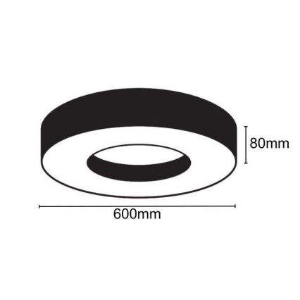 LED Plafonjera LED/30W/230V 4000K pr. 60 cm