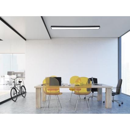 LED Plafonjera LED/32W/230V 4000K 120x7 cm crno