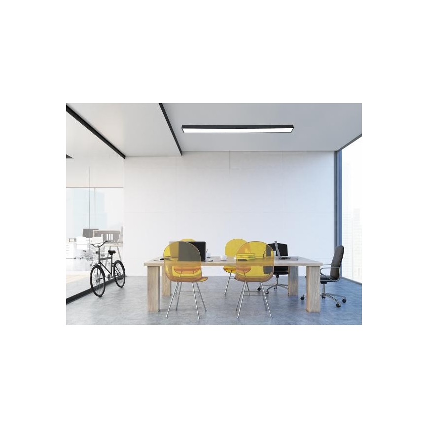 LED Plafonjera LED/32W/230V 4000K 120x7 cm crno