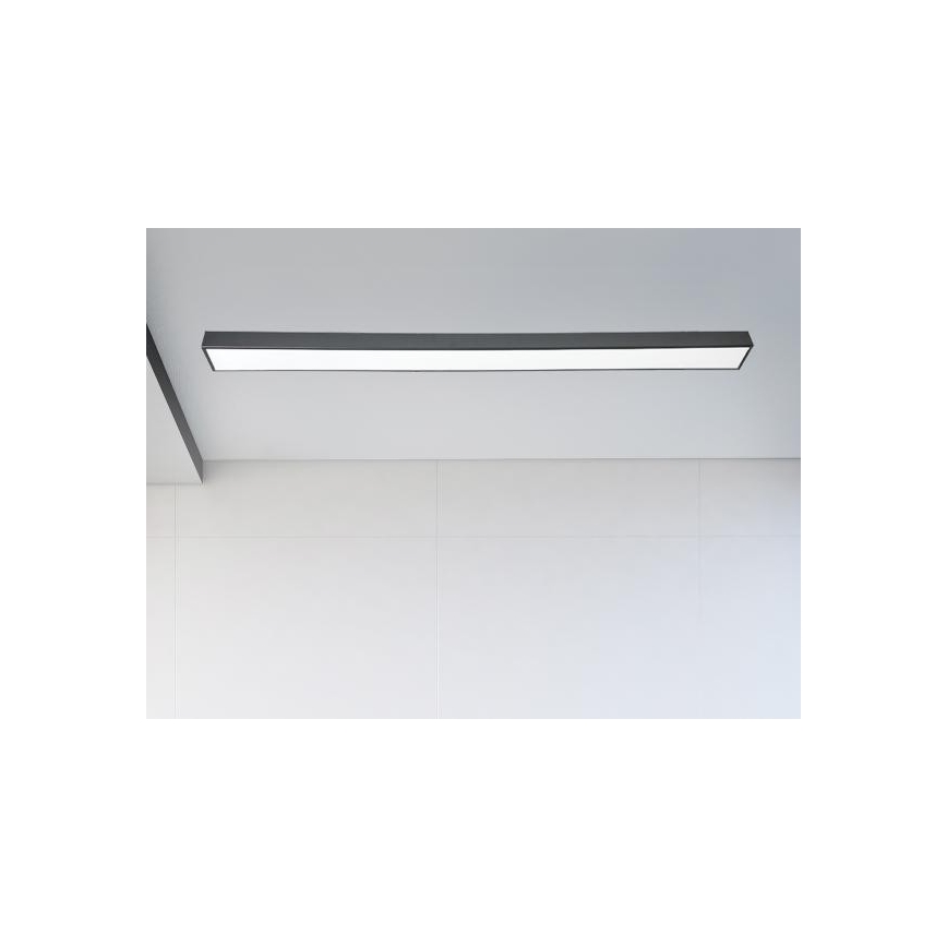 LED Plafonjera LED/32W/230V 4000K 120x7 cm crno