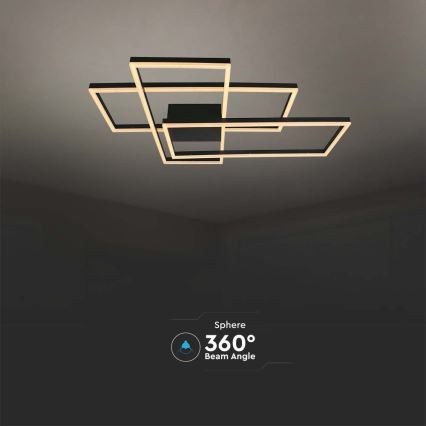 LED Plafonjera LED/47W/230V 3000K crno
