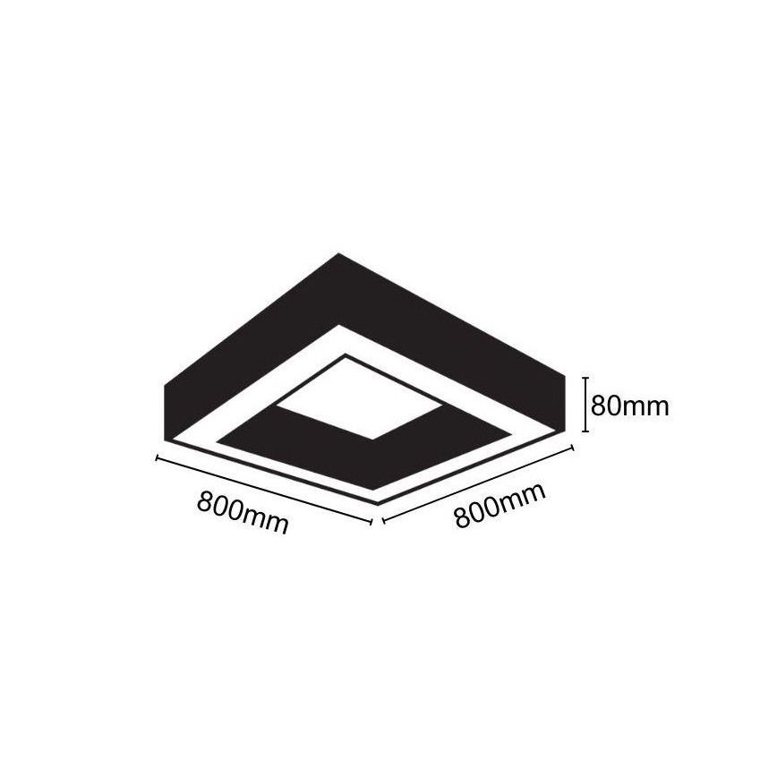 LED Plafonjera LED/55W/230V 4000K 80x80 cm
