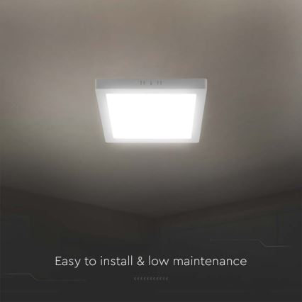 LED Plafonjera LED/6W/230V 3000K 12x12 cm bela