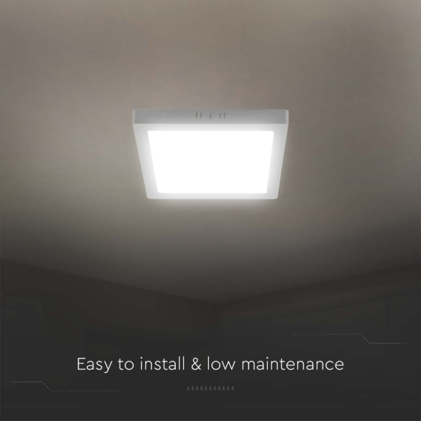 LED Plafonjera LED/6W/230V 3000K 12x12 cm bela