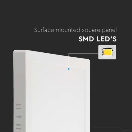LED Plafonjera LED/6W/230V 3000K 12x12 cm bela