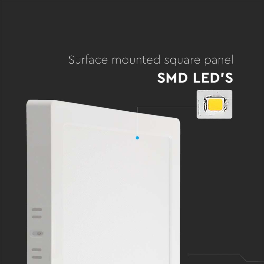 LED Plafonjera LED/6W/230V 3000K 12x12 cm bela