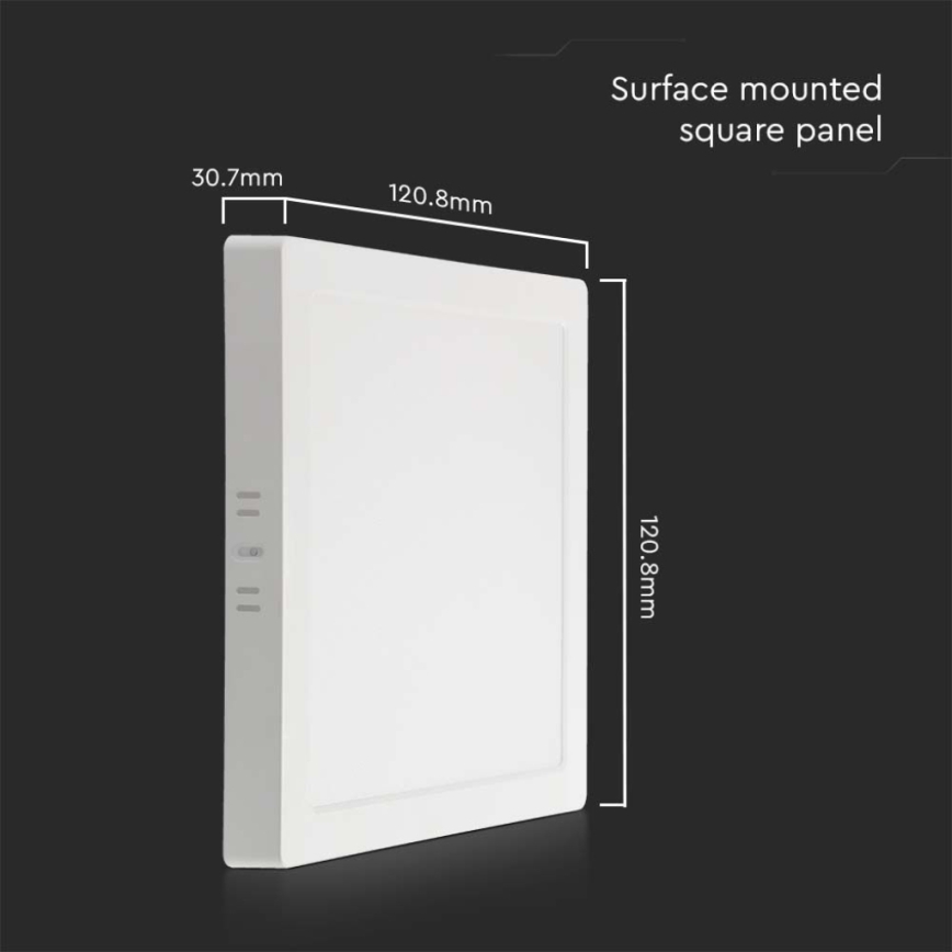 LED Plafonjera LED/6W/230V 3000K 12x12 cm bela