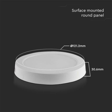 LED Plafonjera LED/6W/230V 3000K bela