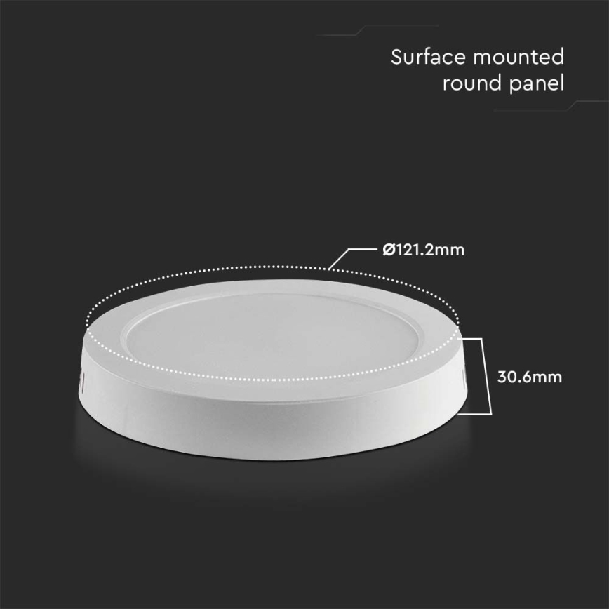 LED Plafonjera LED/6W/230V 3000K bela