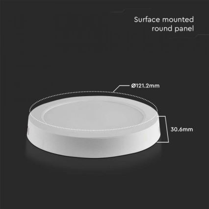 LED Plafonjera LED/6W/230V 6500K bela