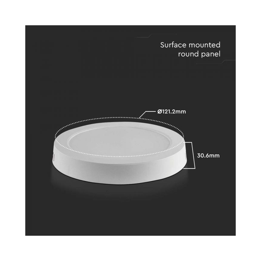 LED Plafonjera LED/6W/230V 6500K bela