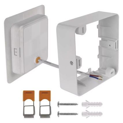 LED Plafonjera LED/9W/230V 12x12 cm bela