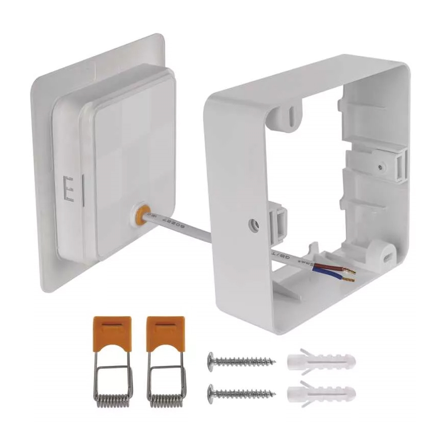 LED Plafonjera LED/9W/230V 12x12 cm bela