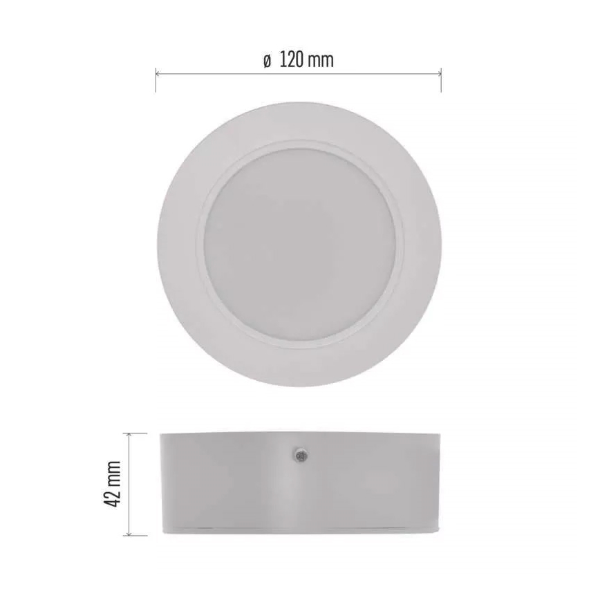 LED Plafonjera LED/9W/230V pr. 12 cm bela