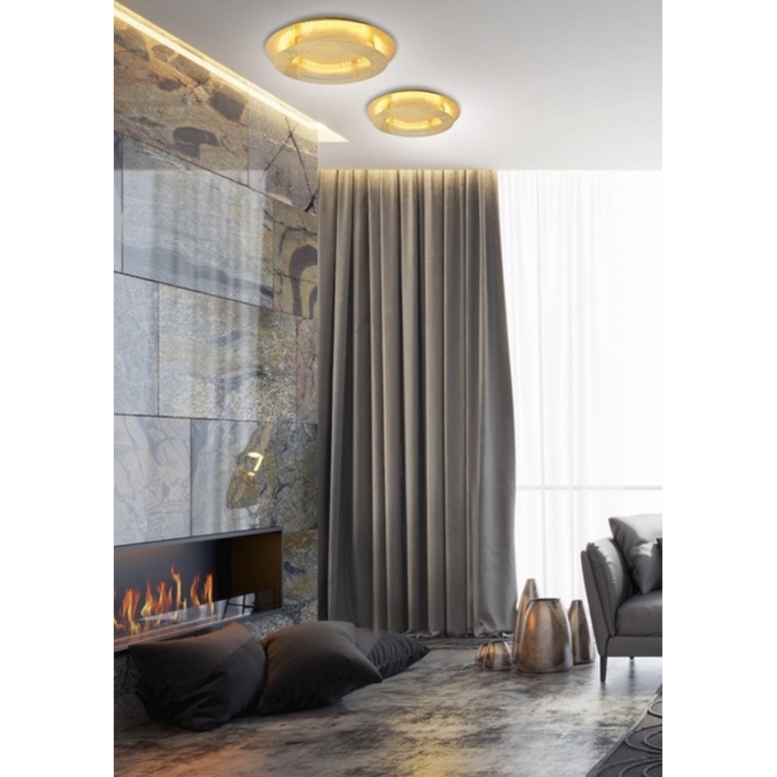 LED Plafonjera MERPLE LED/18W/230V zlatna