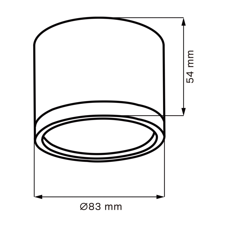 LED Plafonjera MIRELLA 1xGX53/6W/230V crno/zlatna