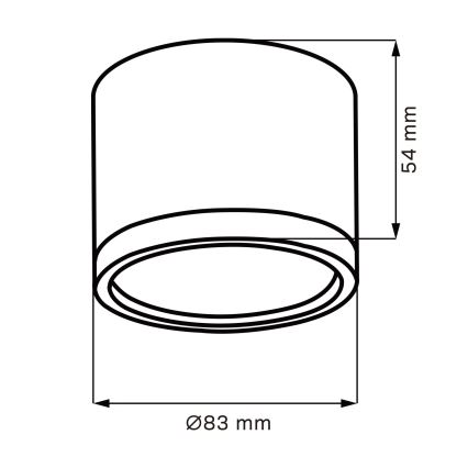 LED Plafonjera MIRELLA 1xGX53/6W/230V mat krom