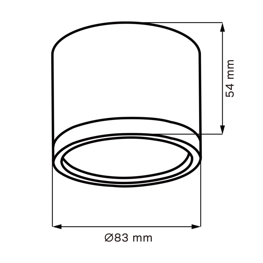 LED Plafonjera MIRELLA 1xGX53/6W/230V mat krom