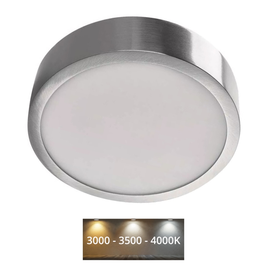 LED Plafonjera NEXXO LED/12,5W/230V 3000/3500/4000K pr. 17 cm mat krom