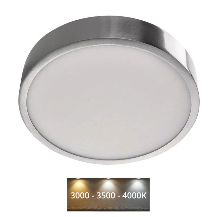 LED Plafonjera NEXXO LED/21W/230V 3000/3500/4000K pr. 22,5 cm sjajni krom