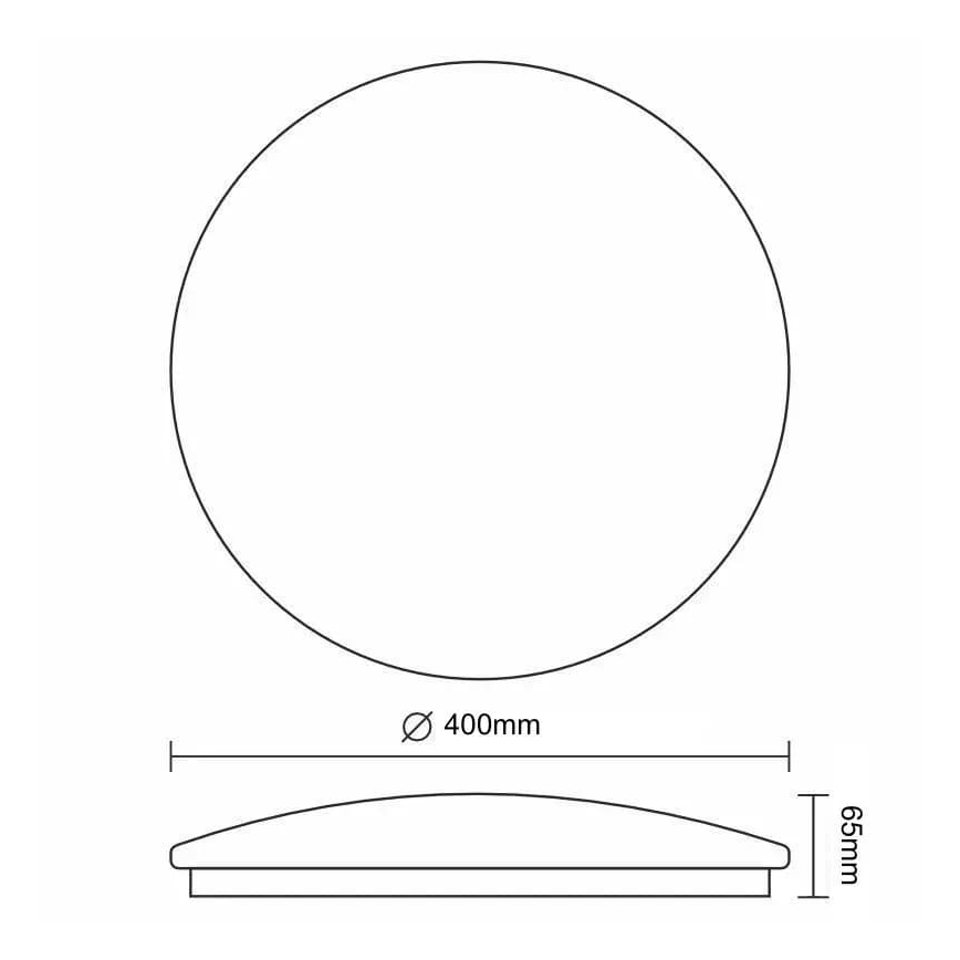 LED Prigušiva plafonjera OPAL LED/36W/230V 3000-6500K + Daljinski upravljač