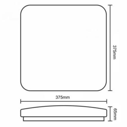 LED Prigušiva plafonjera OPAL LED/36W/230V 3000-6500K + Daljinski upravljač