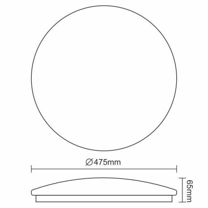 LED Plafonjera OPAL LED/48W/230V 4000K