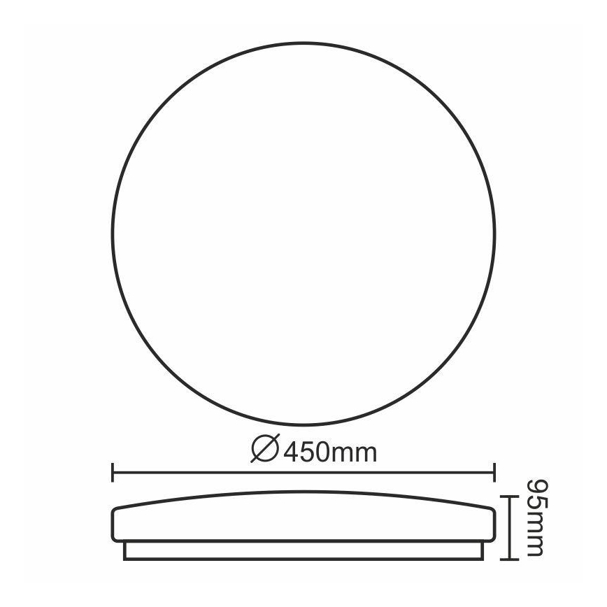 LED Plafonjera OPAL LED/50W/176-264V