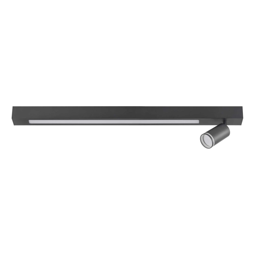 LED Plafonjera PARIS LED/24W/230V + 1xGU10/10W crno