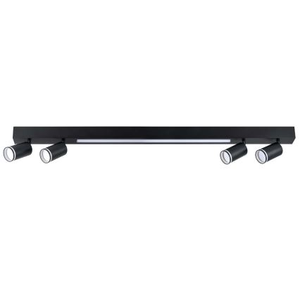 LED Plafonjera PARIS LED/24W/230V + 4xGU10/10W crno