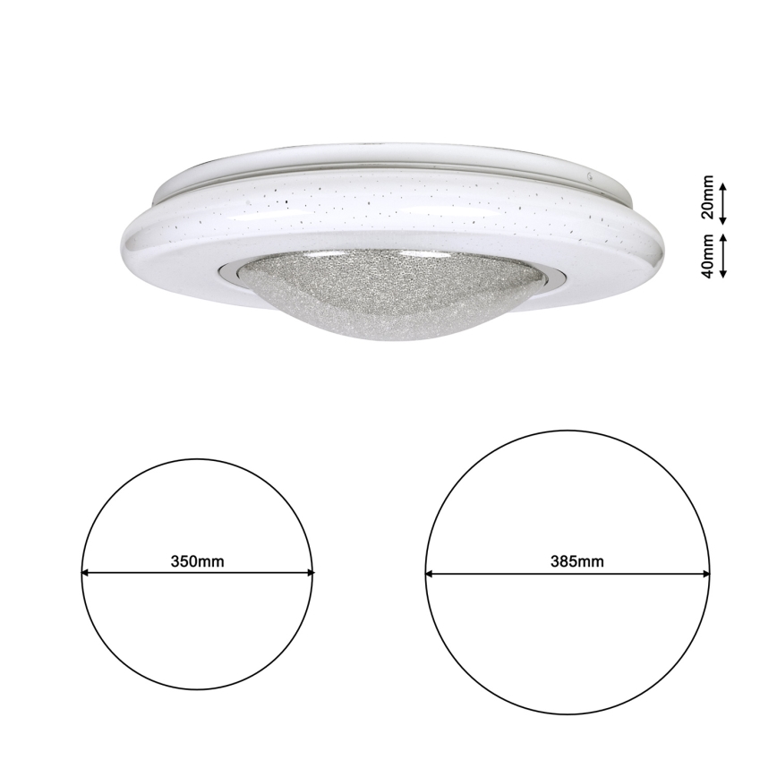 LED Plafonjera QUASAR LED/24W/230V
