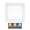 LED Plafonjera RAFA LED/18W/230V 3000/4000/6000K 22x22 cm bela