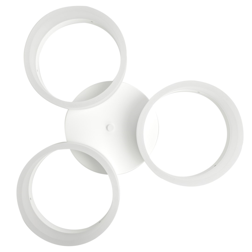 LED Plafonjera RING 3xLED/12W/230V bela
