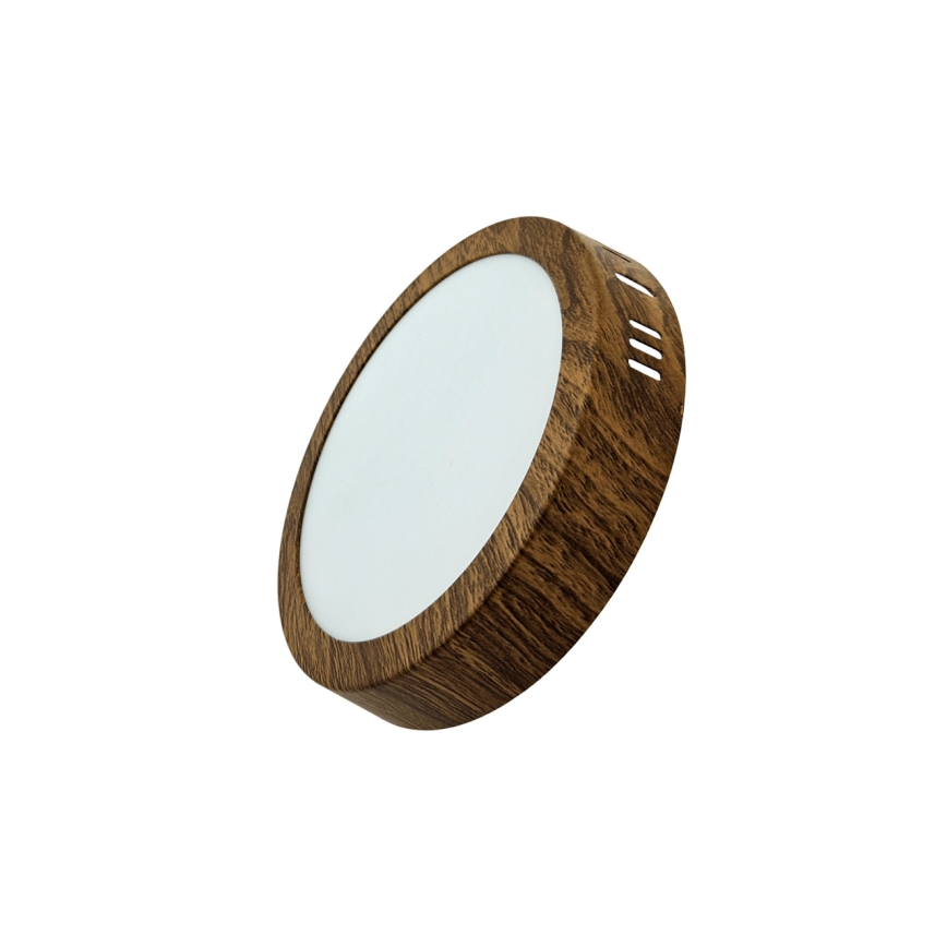 LED Plafonjera RING LED/12W/230V 4200K pr. 16 cm braon