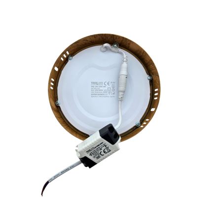 LED Plafonjera RING LED/12W/230V 4200K pr. 16 cm braon