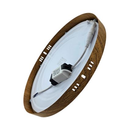 LED Plafonjera RING LED/24W/230V 4200K pr. 28,5 cm braon